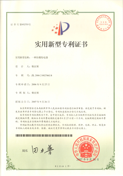 一种防爆集电器